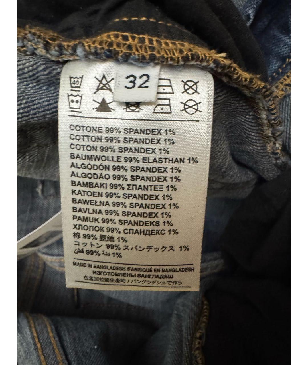 JOHN RICHMOND Синие хлопковые джинсы скинни, фото 8