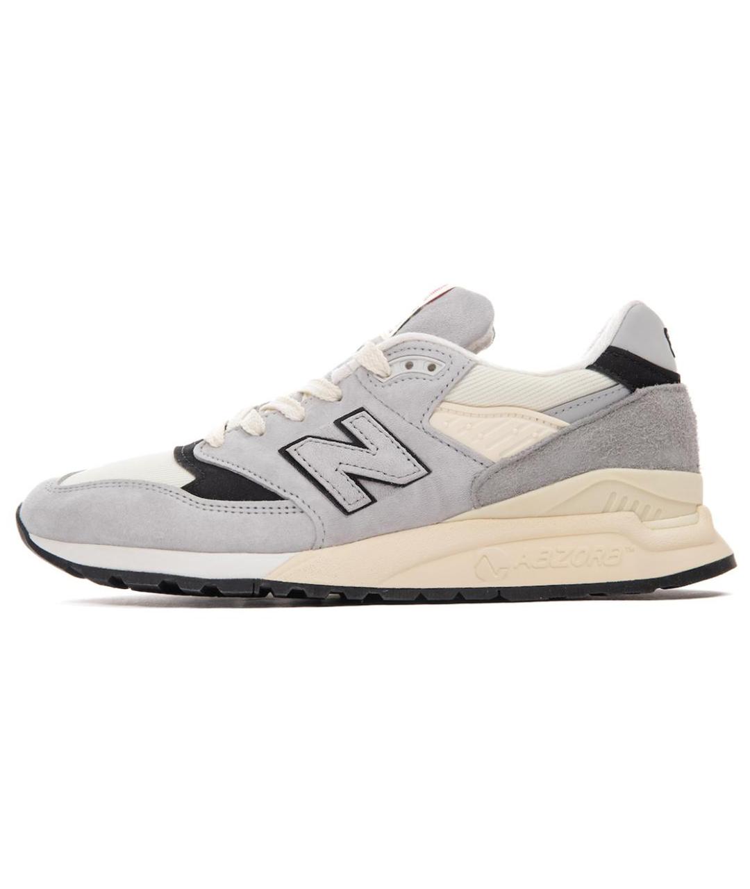 NEW BALANCE Серые низкие кроссовки / кеды, фото 2