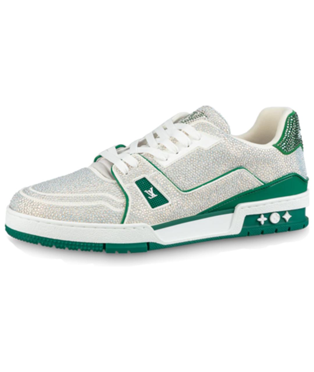 LOUIS VUITTON Зеленые низкие кроссовки / кеды, фото 2