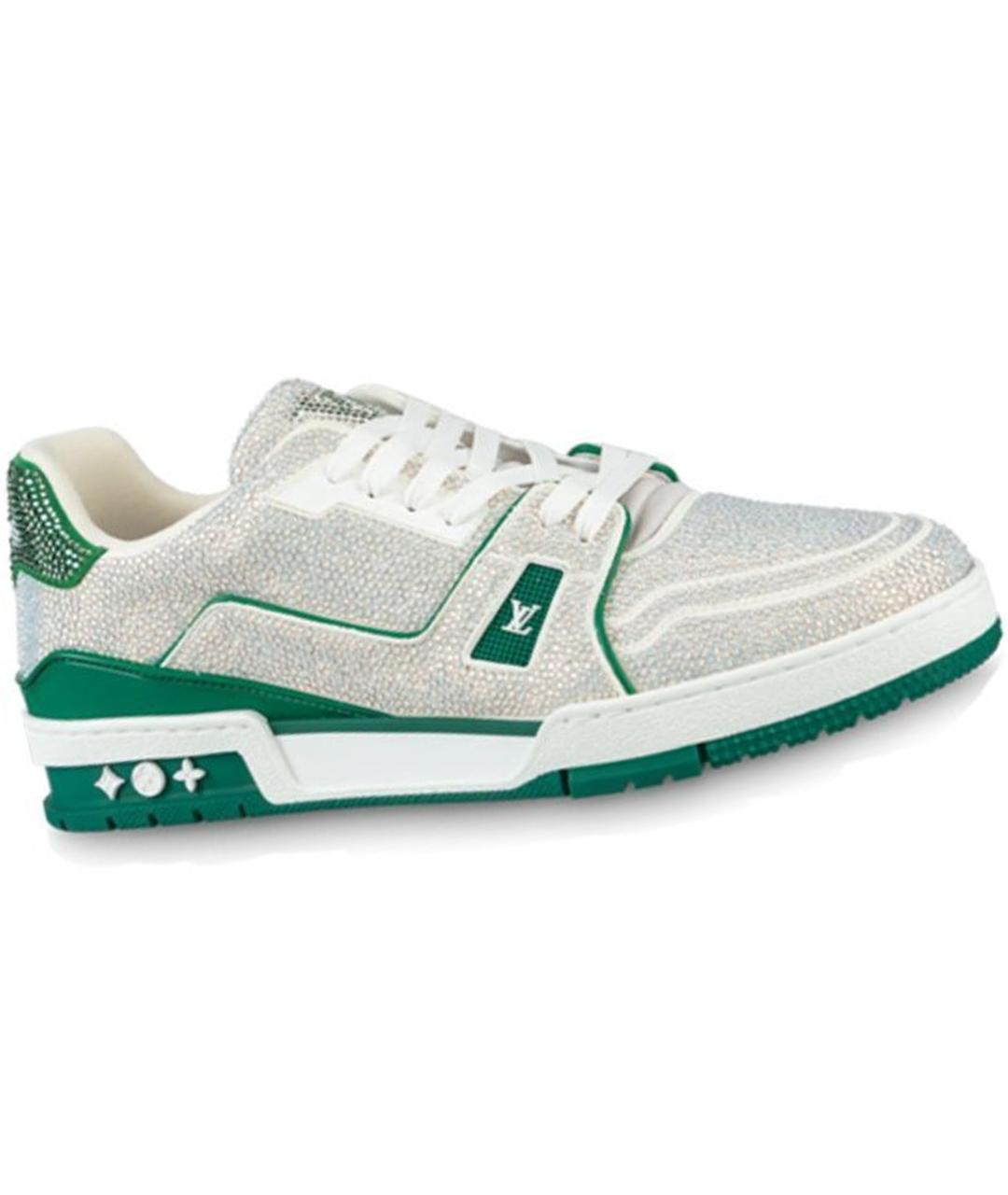 LOUIS VUITTON Зеленые низкие кроссовки / кеды, фото 3