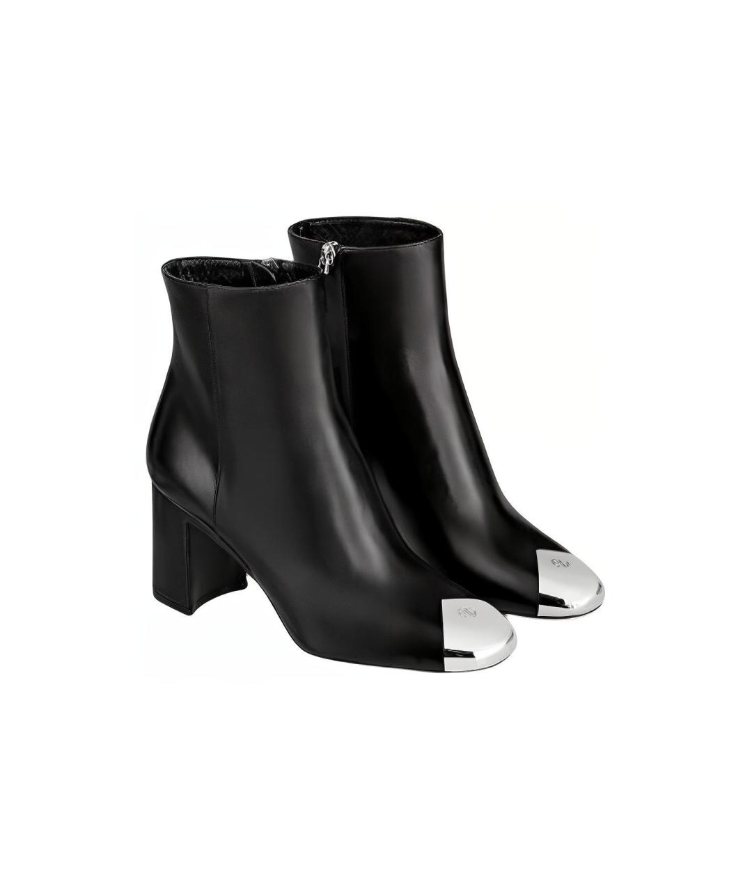 LOUIS VUITTON Черные кожаные сапоги, фото 3