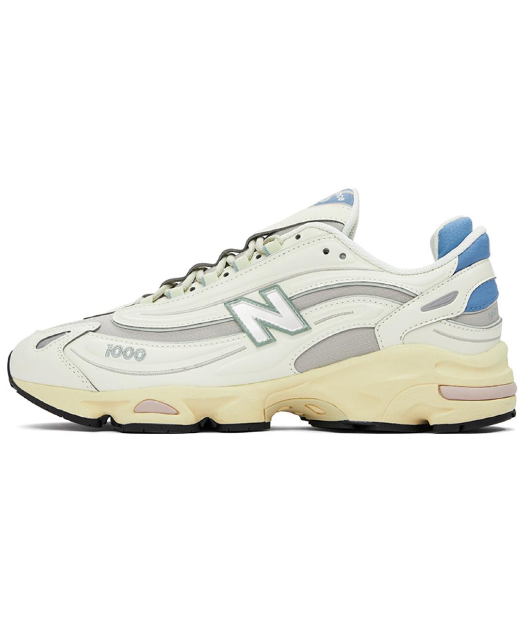 NEW BALANCE Белые кожаные низкие кроссовки / кеды, фото 6