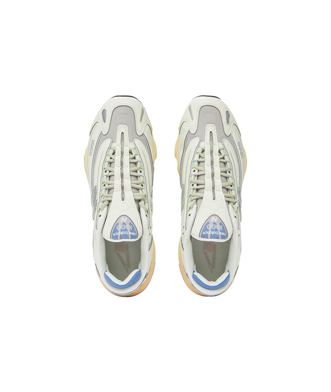 NEW BALANCE Белые кожаные низкие кроссовки / кеды, фото 5