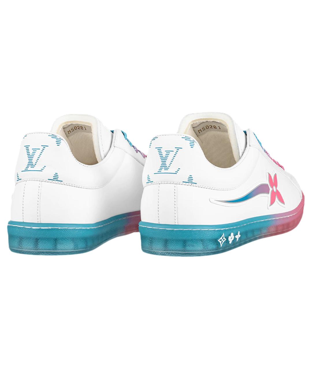 LOUIS VUITTON Белые низкие кроссовки / кеды, фото 4