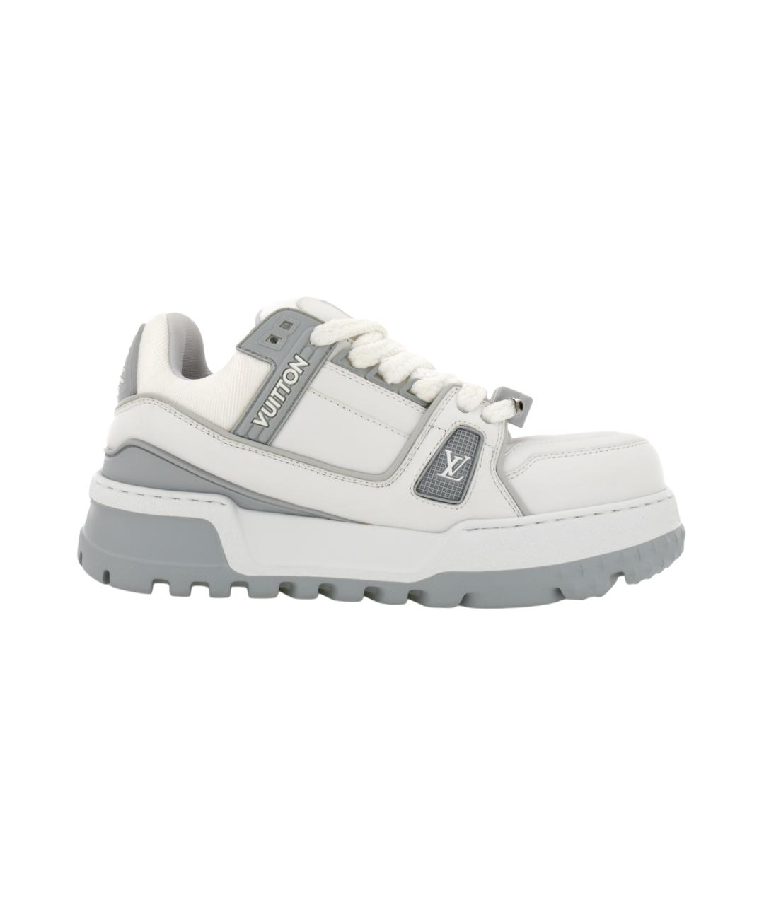 LOUIS VUITTON Белые кожаные кроссовки, фото 1