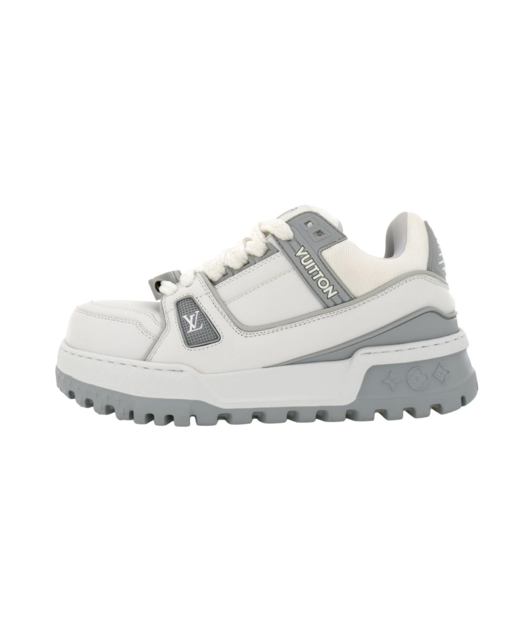 LOUIS VUITTON Белые кожаные кроссовки, фото 2