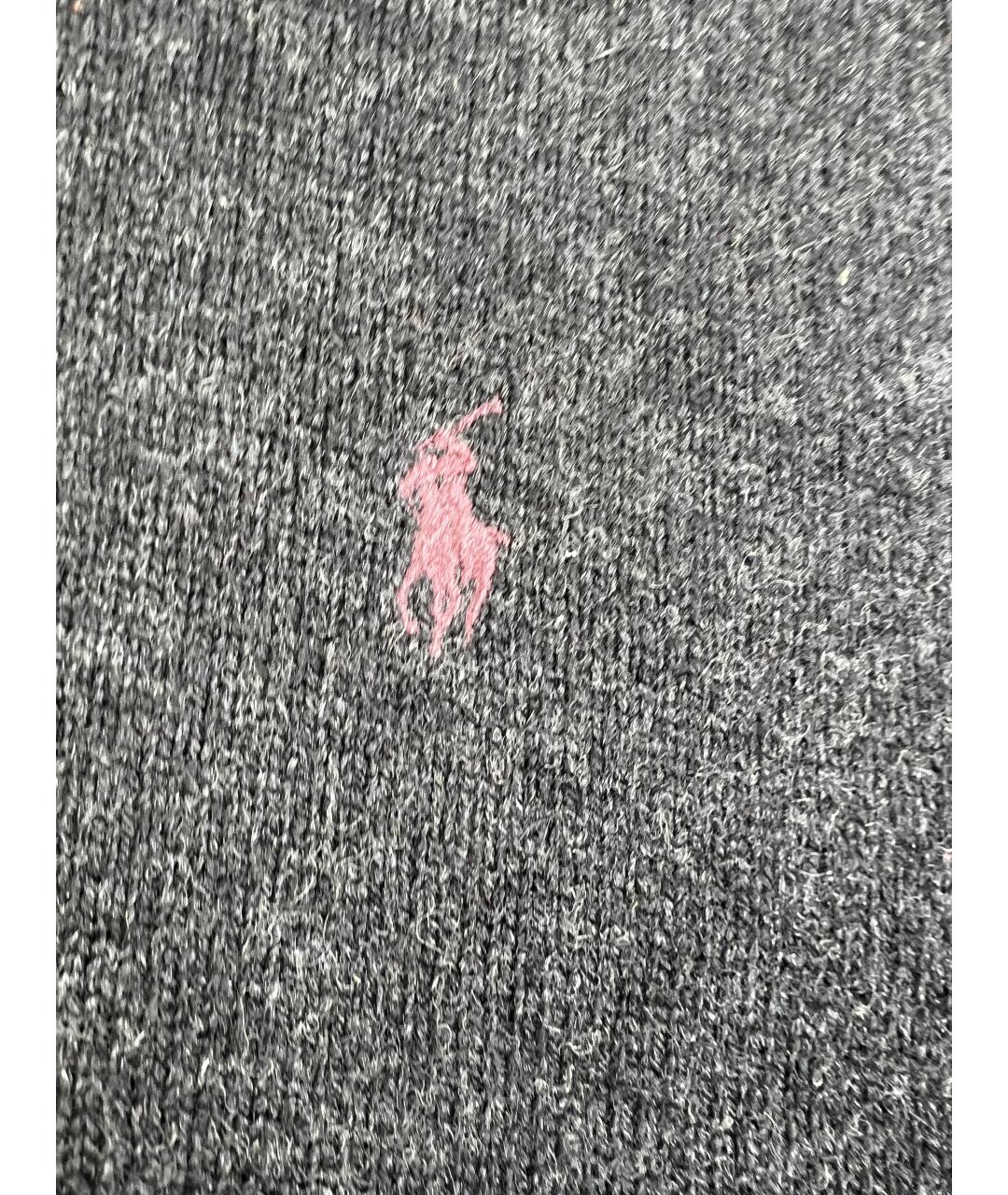 RALPH LAUREN Серая шерстяная жилетка, фото 2