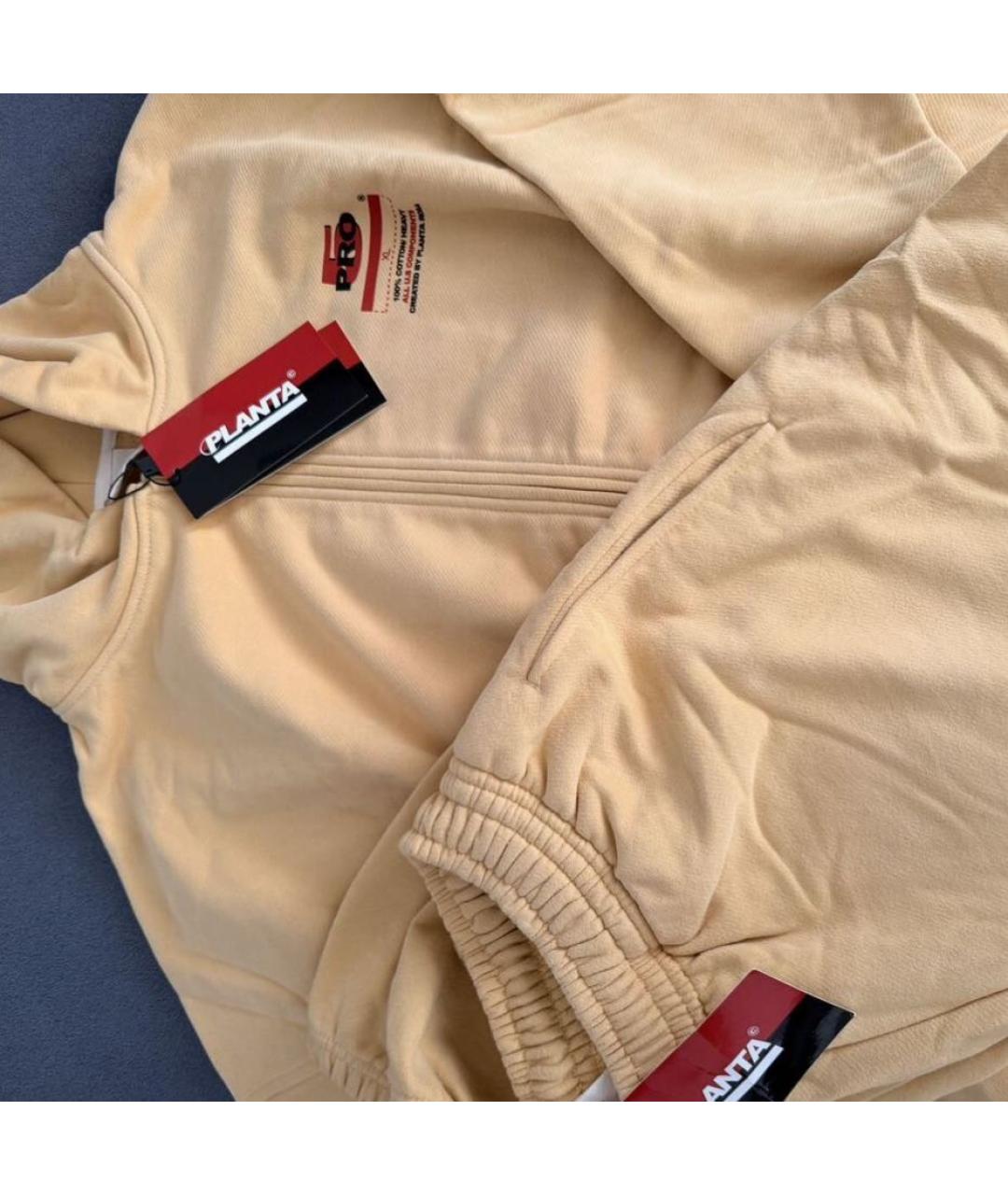 PLANTA ROSA Горчичный хлопковый спортивные костюмы, фото 7