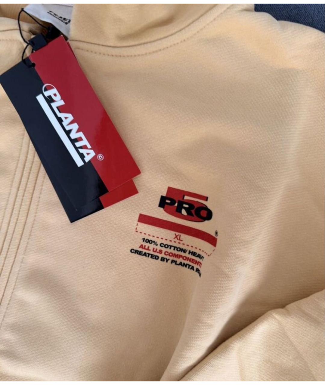 PLANTA ROSA Горчичный хлопковый спортивные костюмы, фото 6