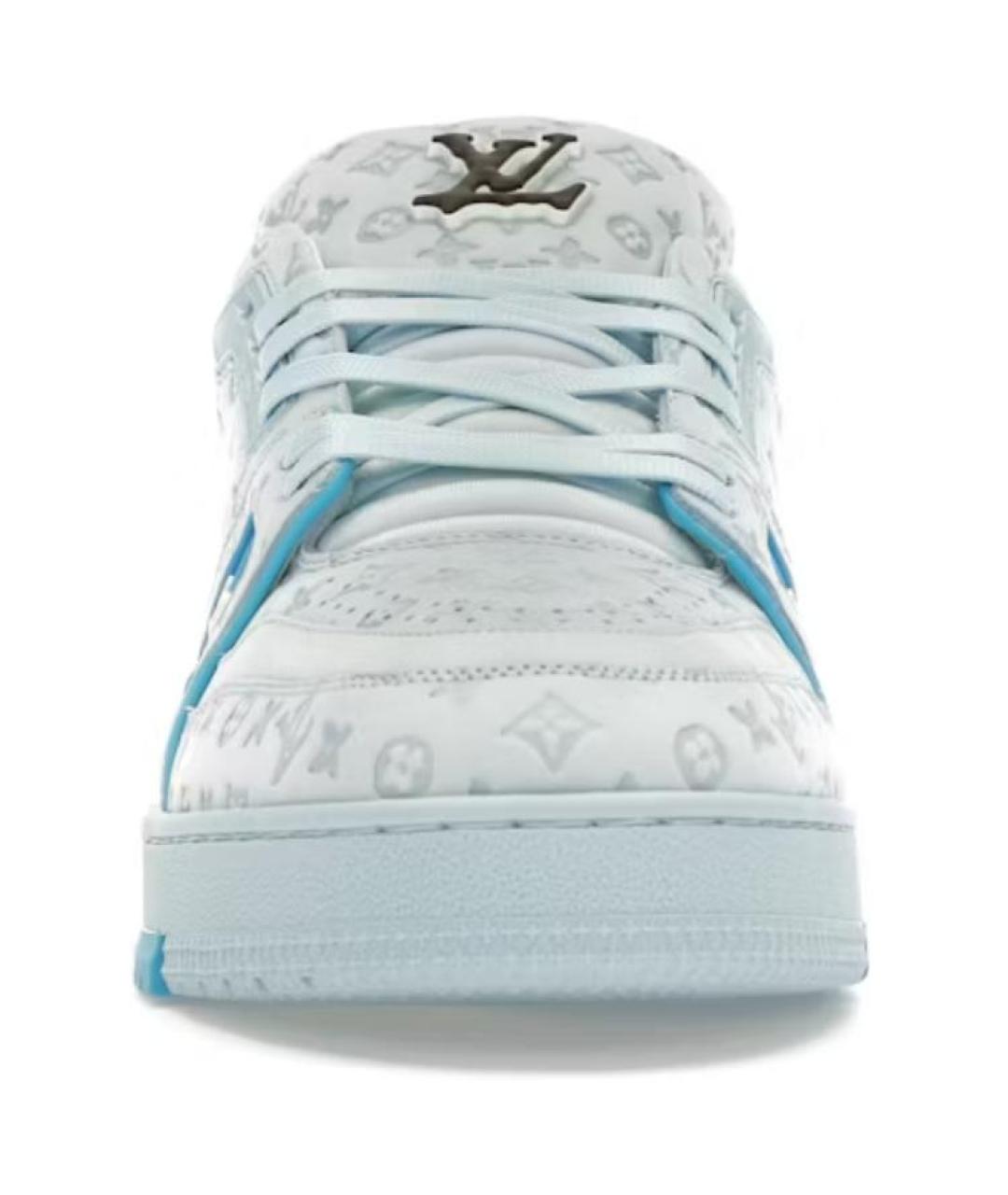LOUIS VUITTON Синие низкие кроссовки / кеды, фото 4