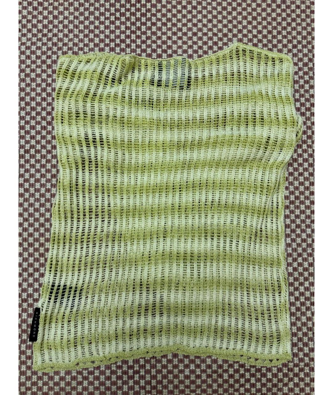 JOHN RICHMOND Зеленый синтетический джемпер / свитер, фото 2