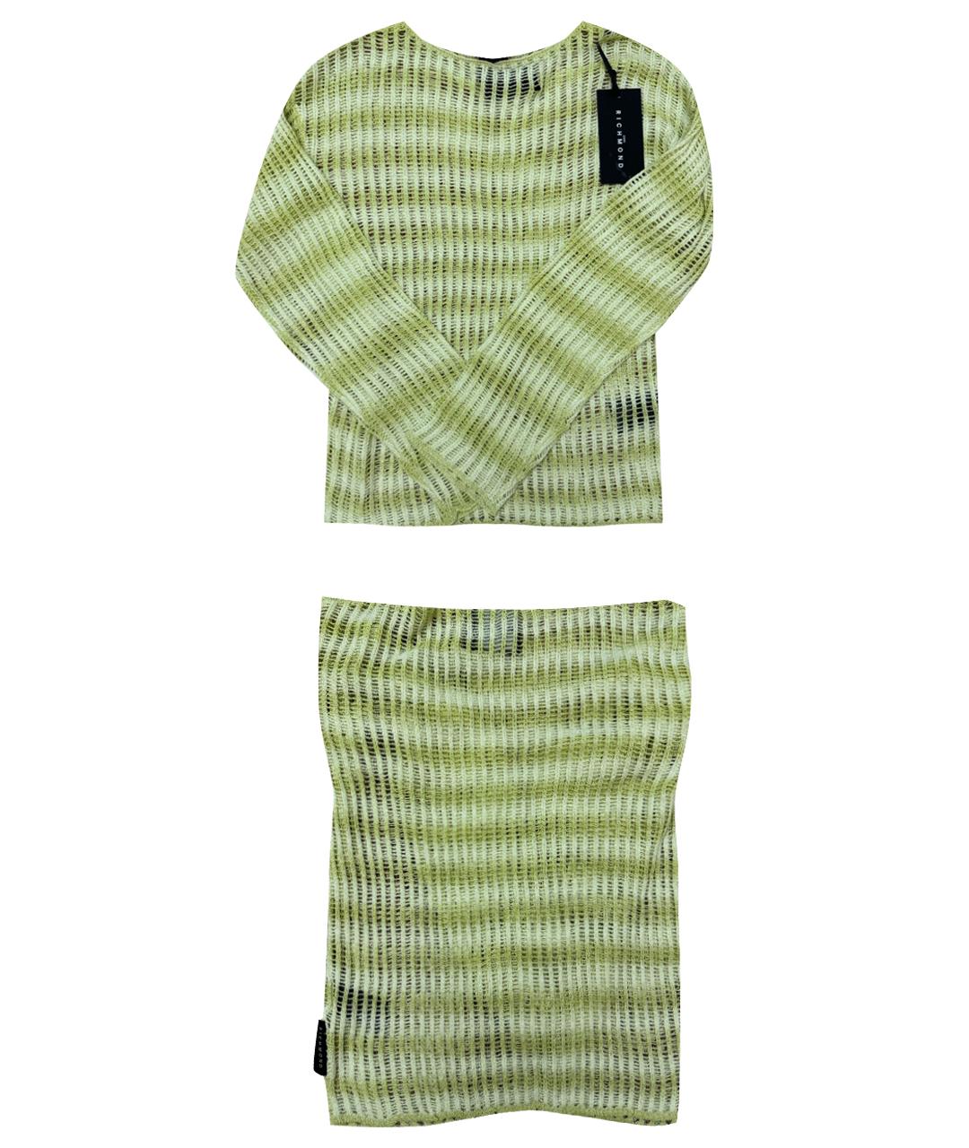 JOHN RICHMOND Зеленый синтетический джемпер / свитер, фото 1