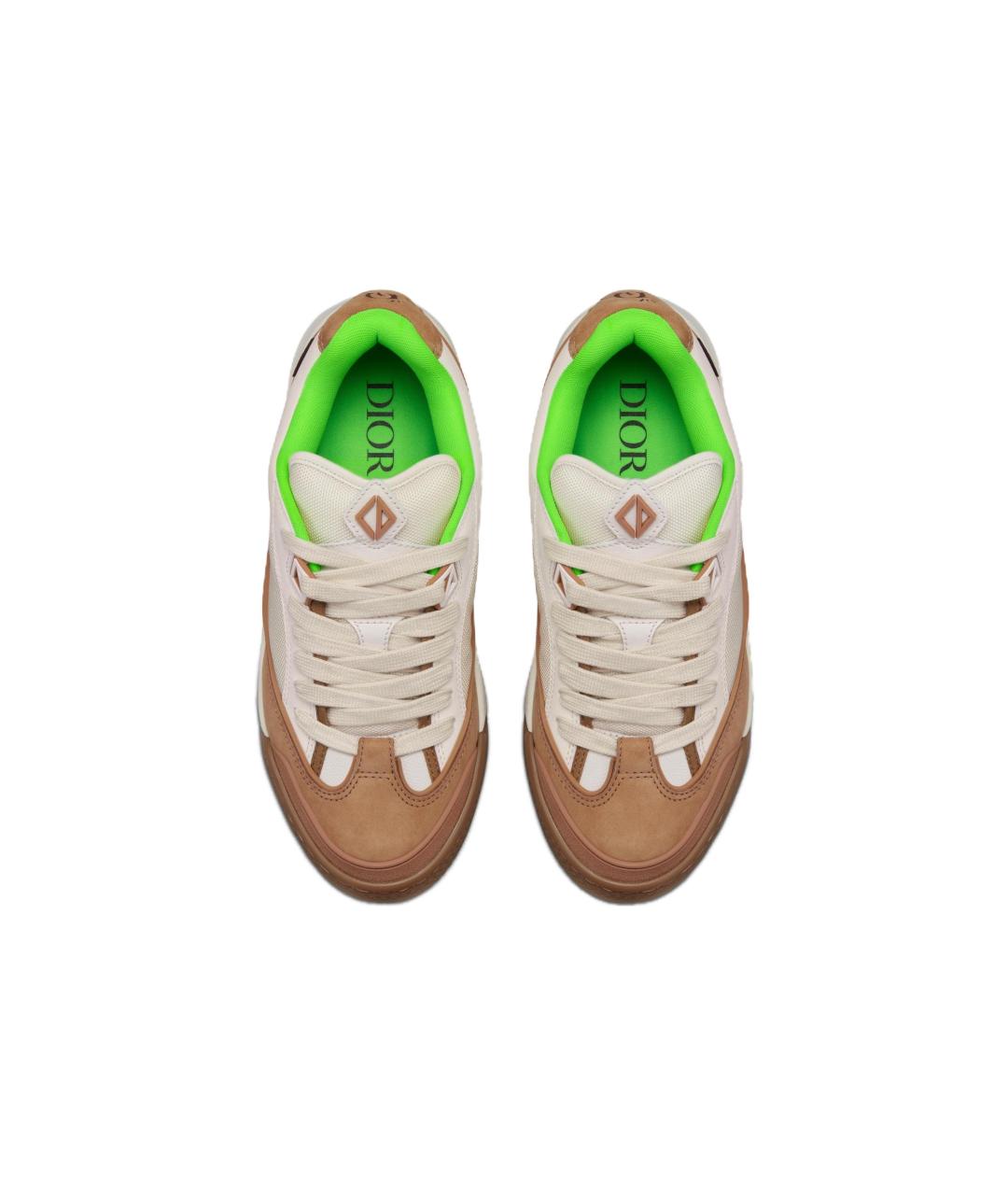 CHRISTIAN DIOR Мульти нубуковые низкие кроссовки / кеды, фото 5