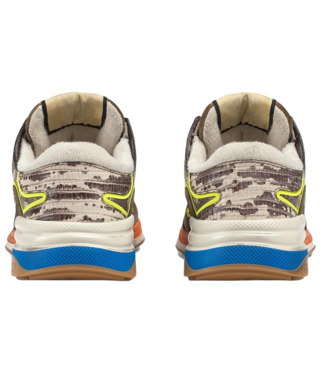 GUCCI Мульти кожаные кроссовки, фото 4