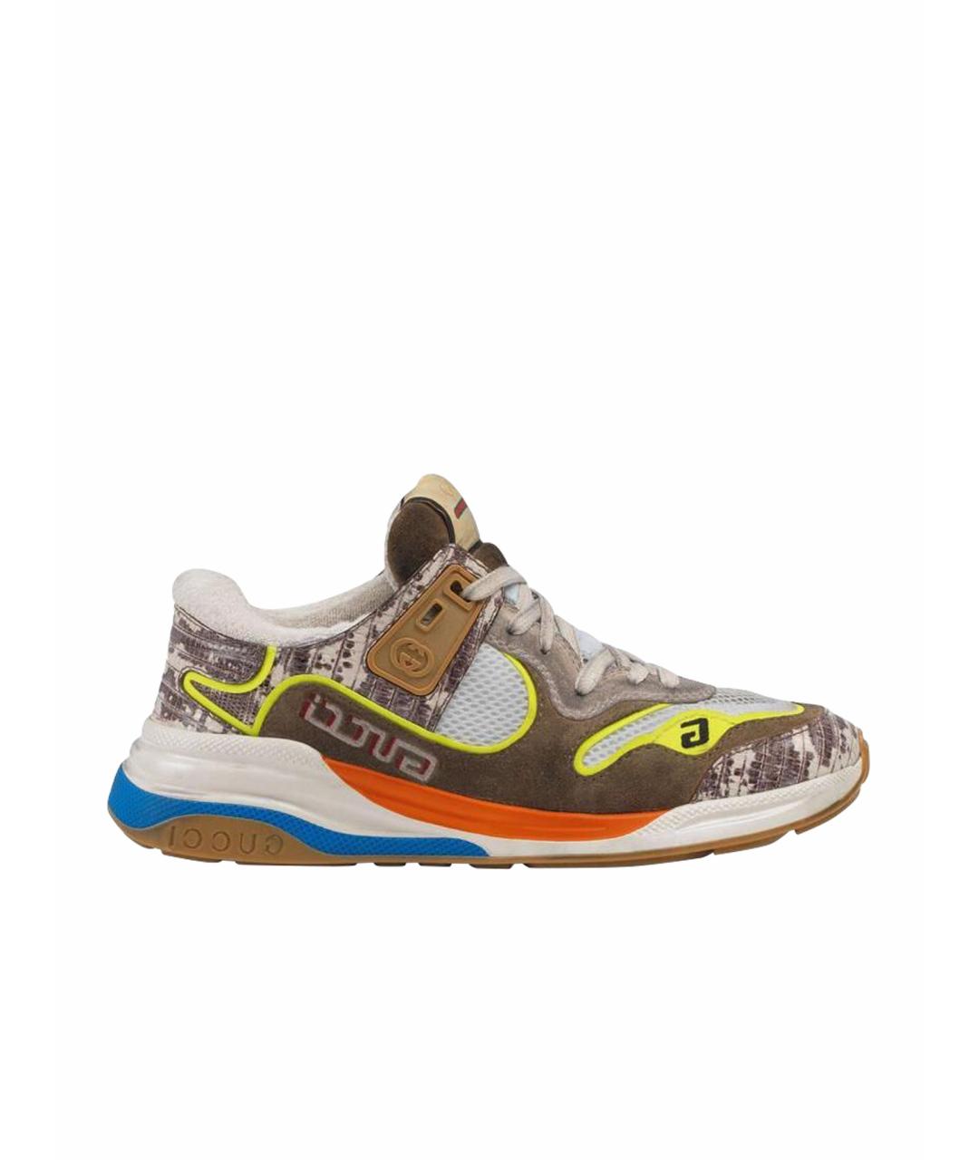 GUCCI Мульти кожаные кроссовки, фото 1