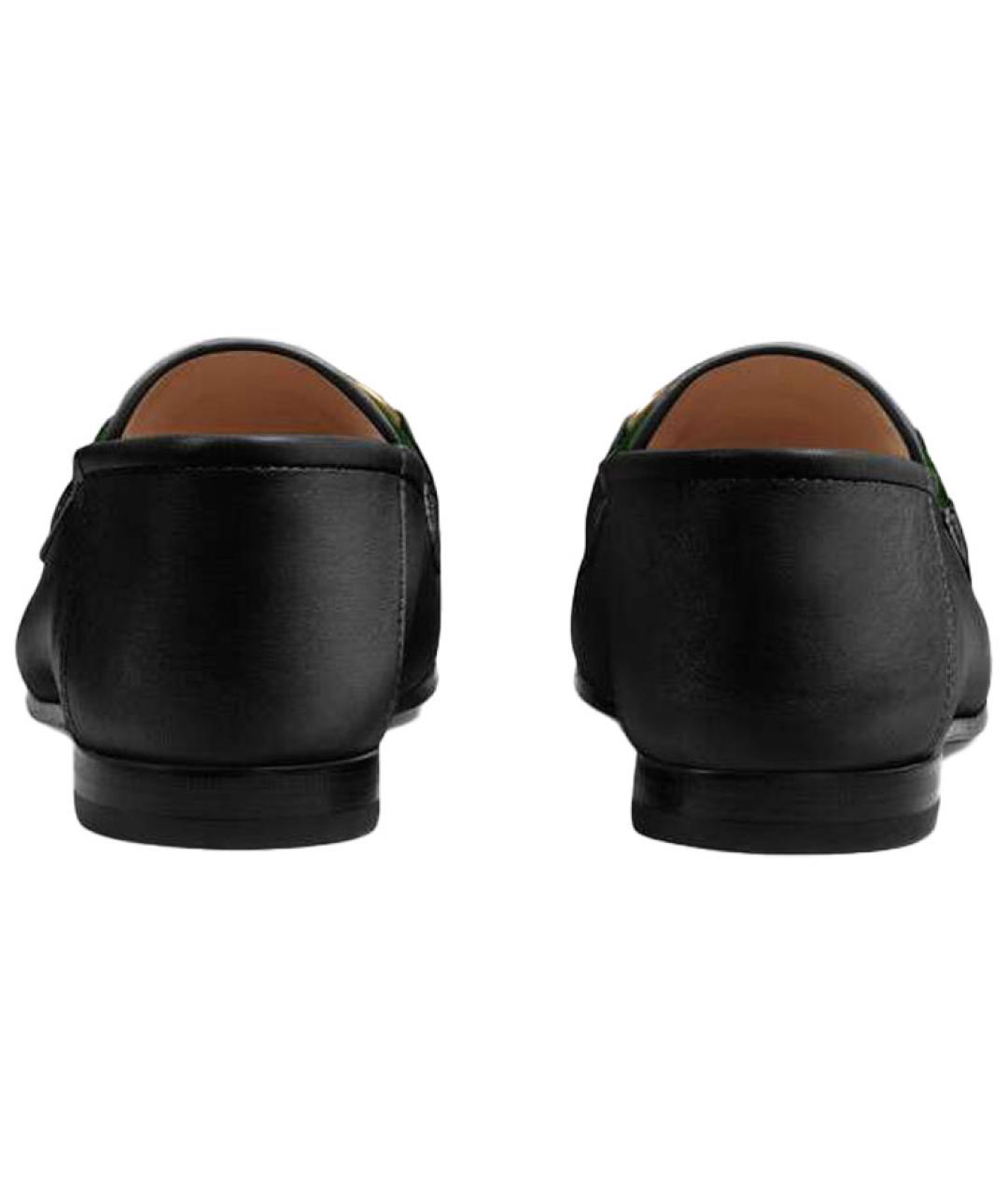 GUCCI Черные кожаные лоферы, фото 5