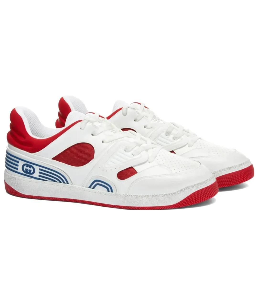 GUCCI Белые низкие кроссовки / кеды, фото 3