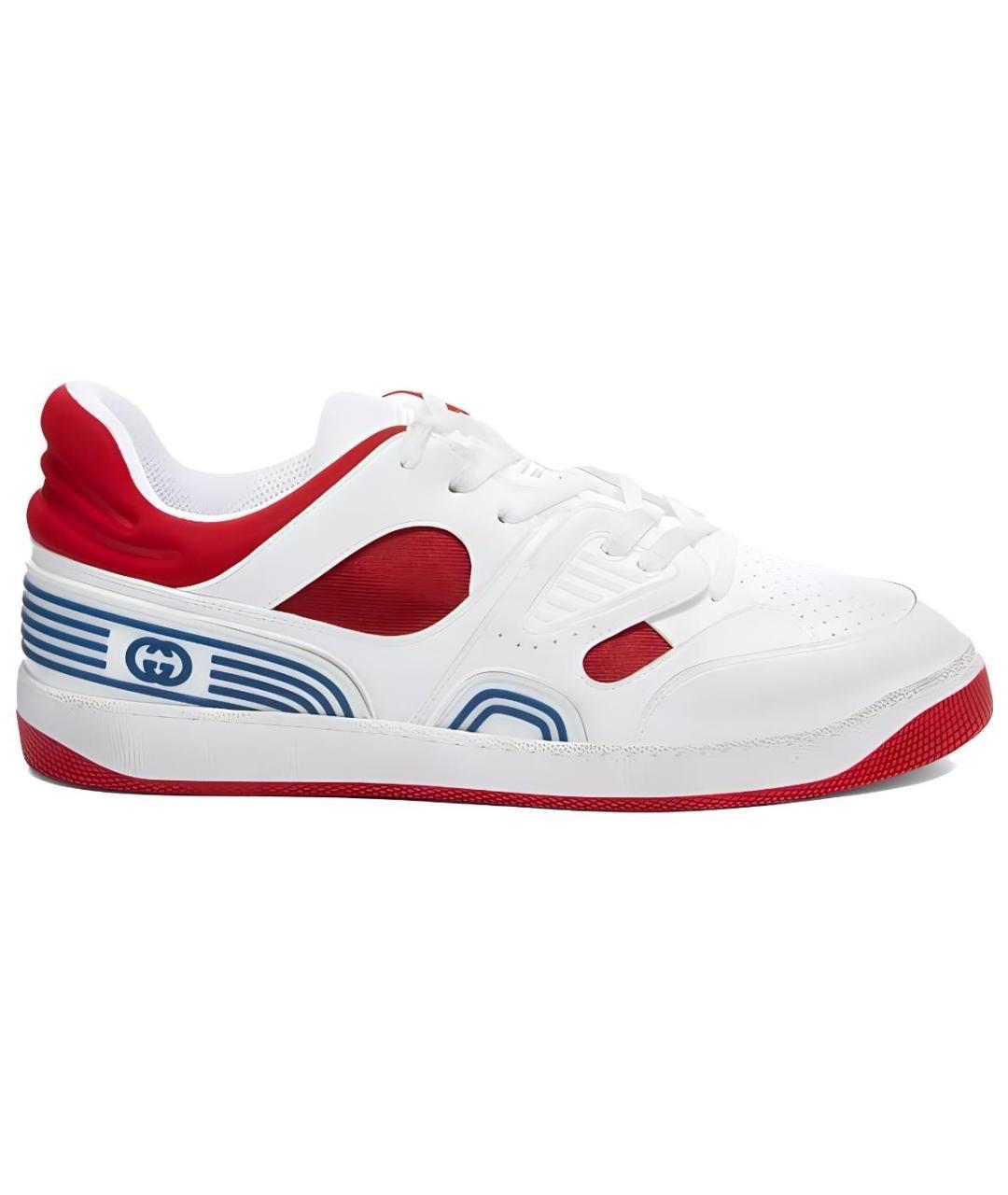 GUCCI Белые низкие кроссовки / кеды, фото 1