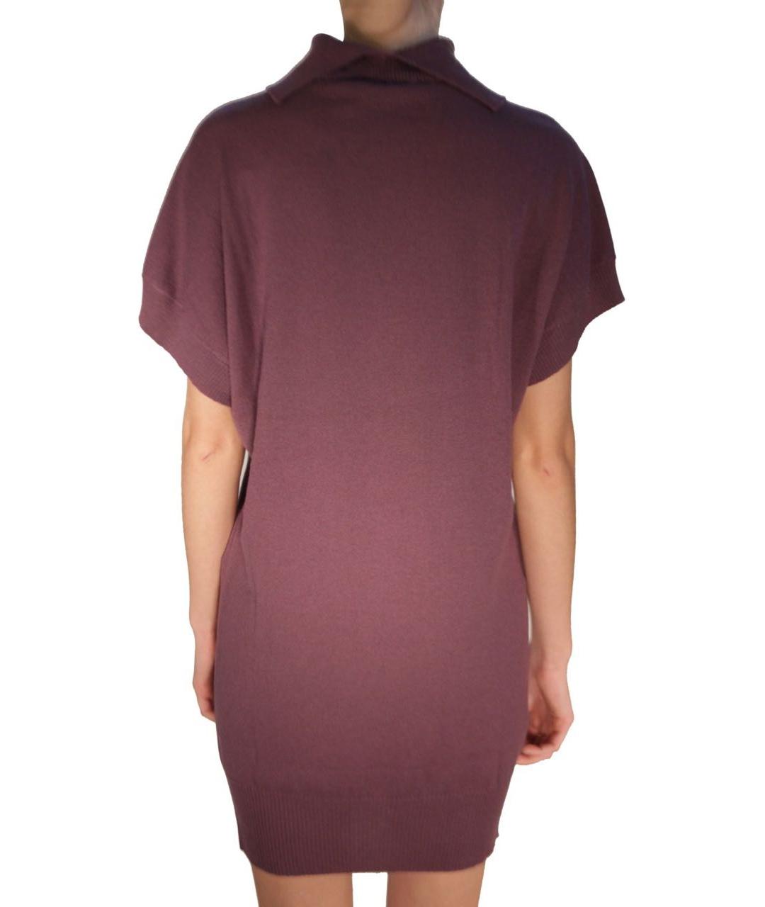 LES COPAINS Фиолетовый шерстяной джемпер / свитер, фото 8