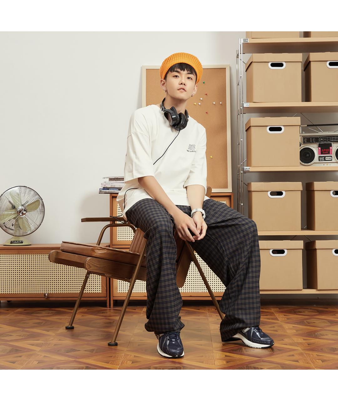 NEW BALANCE Синие текстильные кроссовки, фото 6