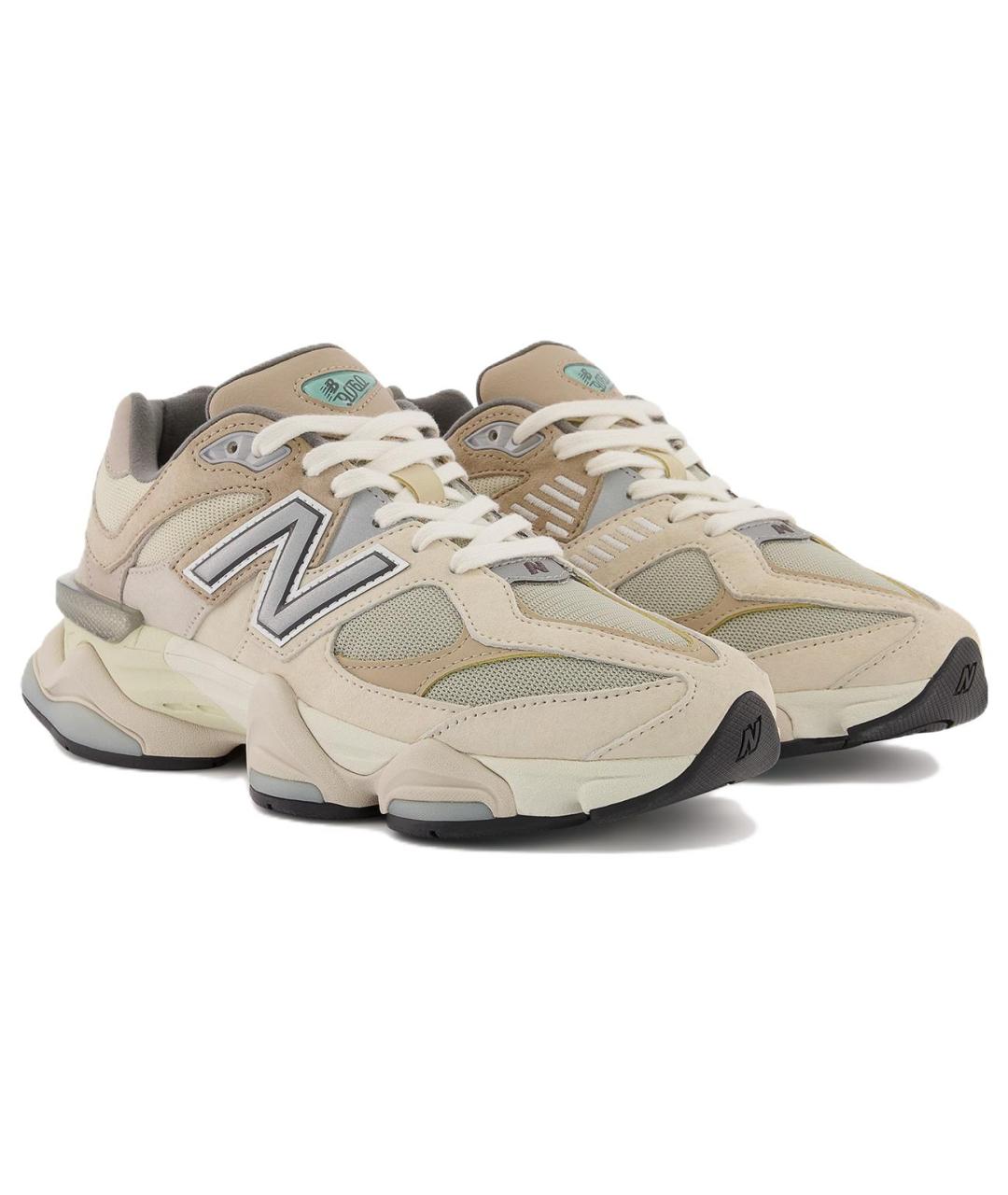 NEW BALANCE Бежевые замшевые кроссовки, фото 3