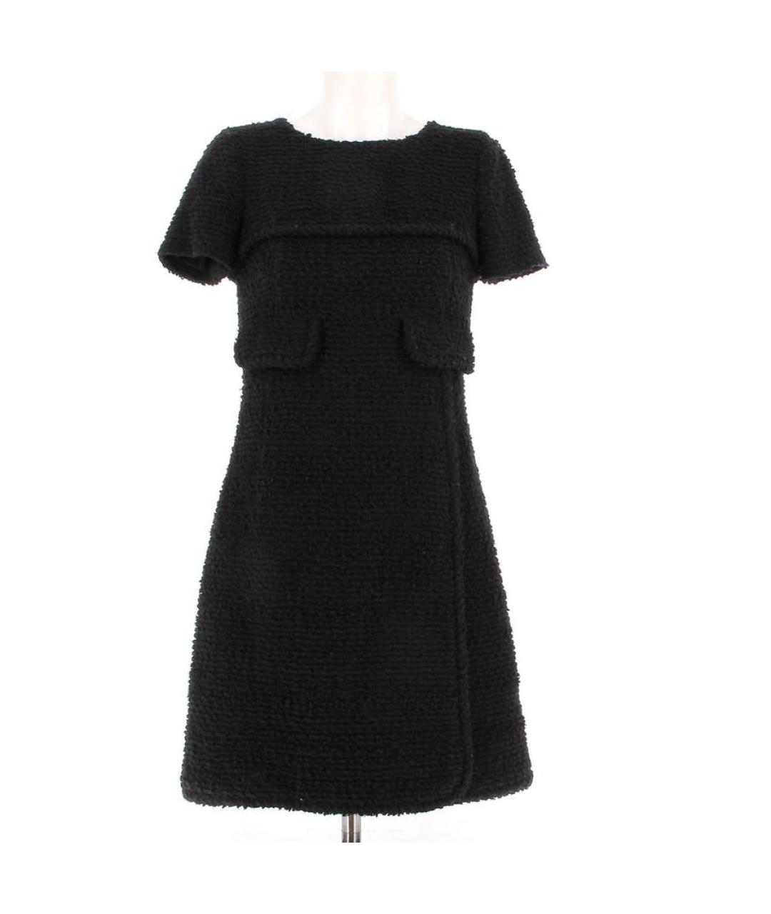 CHANEL Черное хлопковое повседневное платье, фото 5