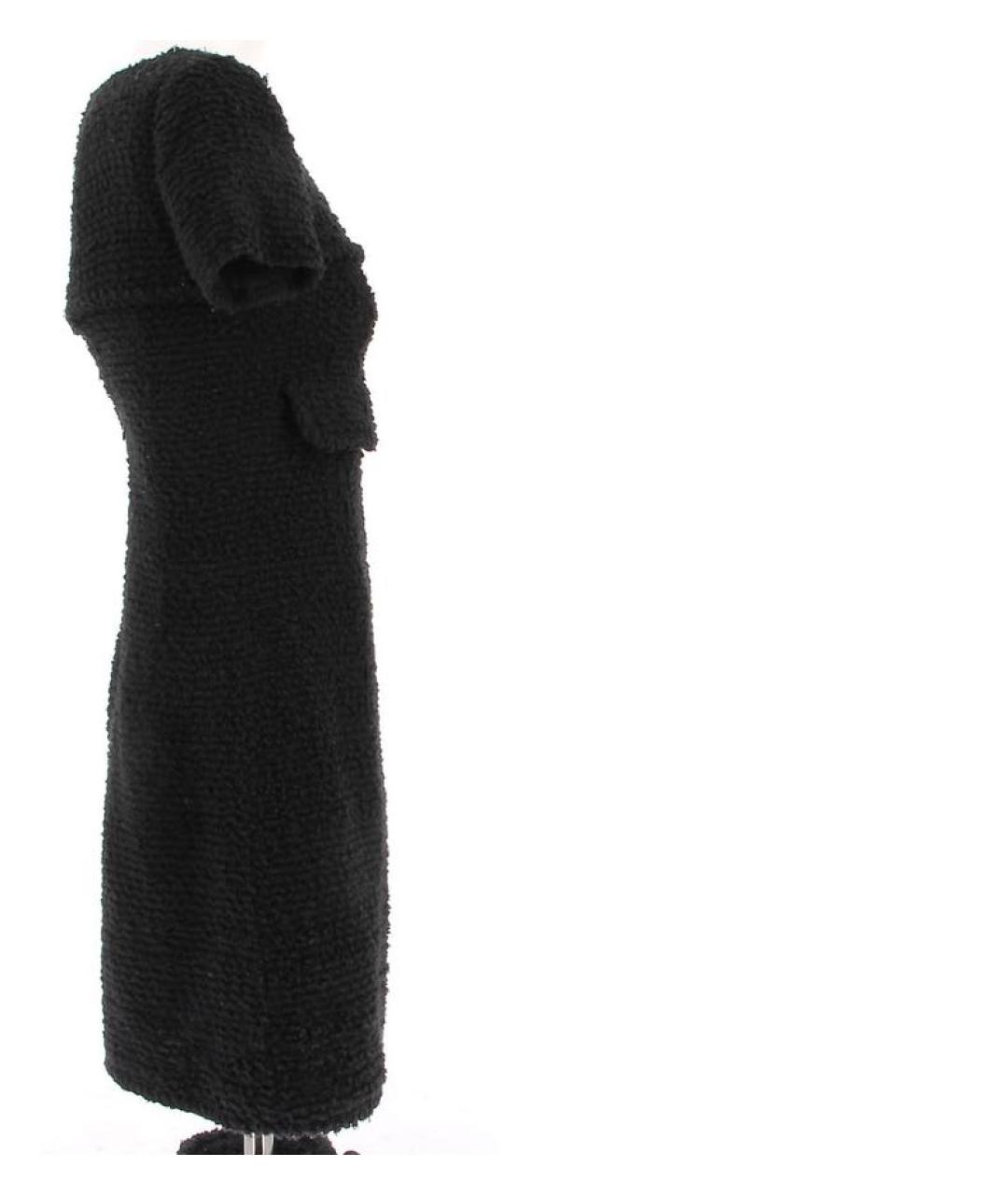 CHANEL Черное хлопковое повседневное платье, фото 3