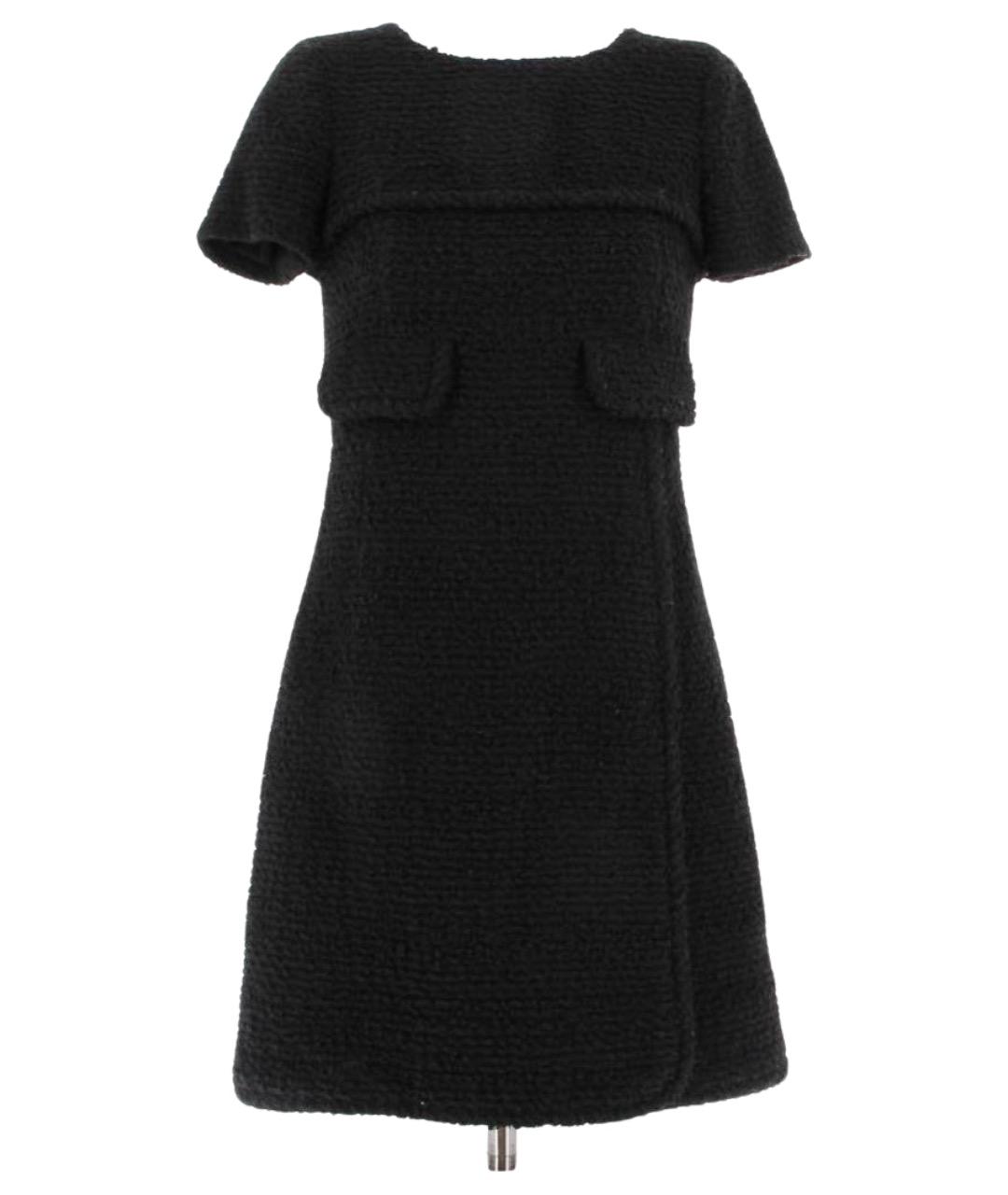 CHANEL Черное хлопковое повседневное платье, фото 1