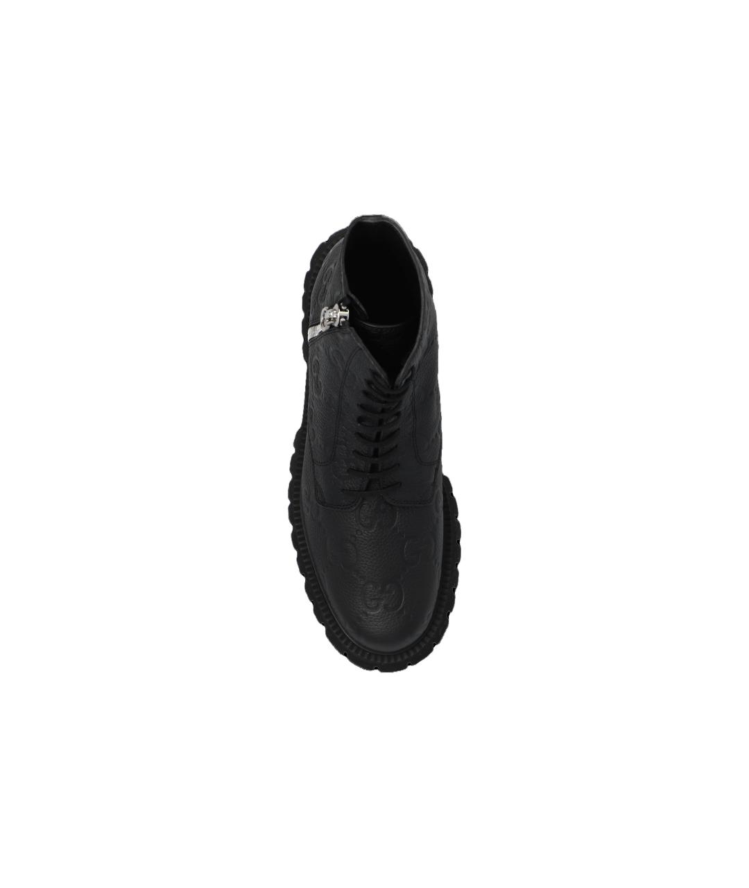 GUCCI Кожаные высокие ботинки, фото 5