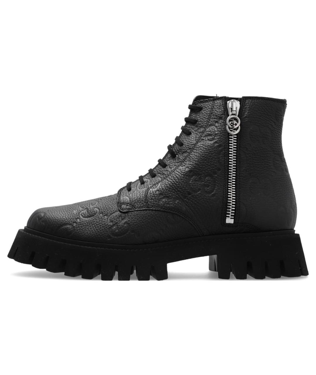 GUCCI Кожаные высокие ботинки, фото 2