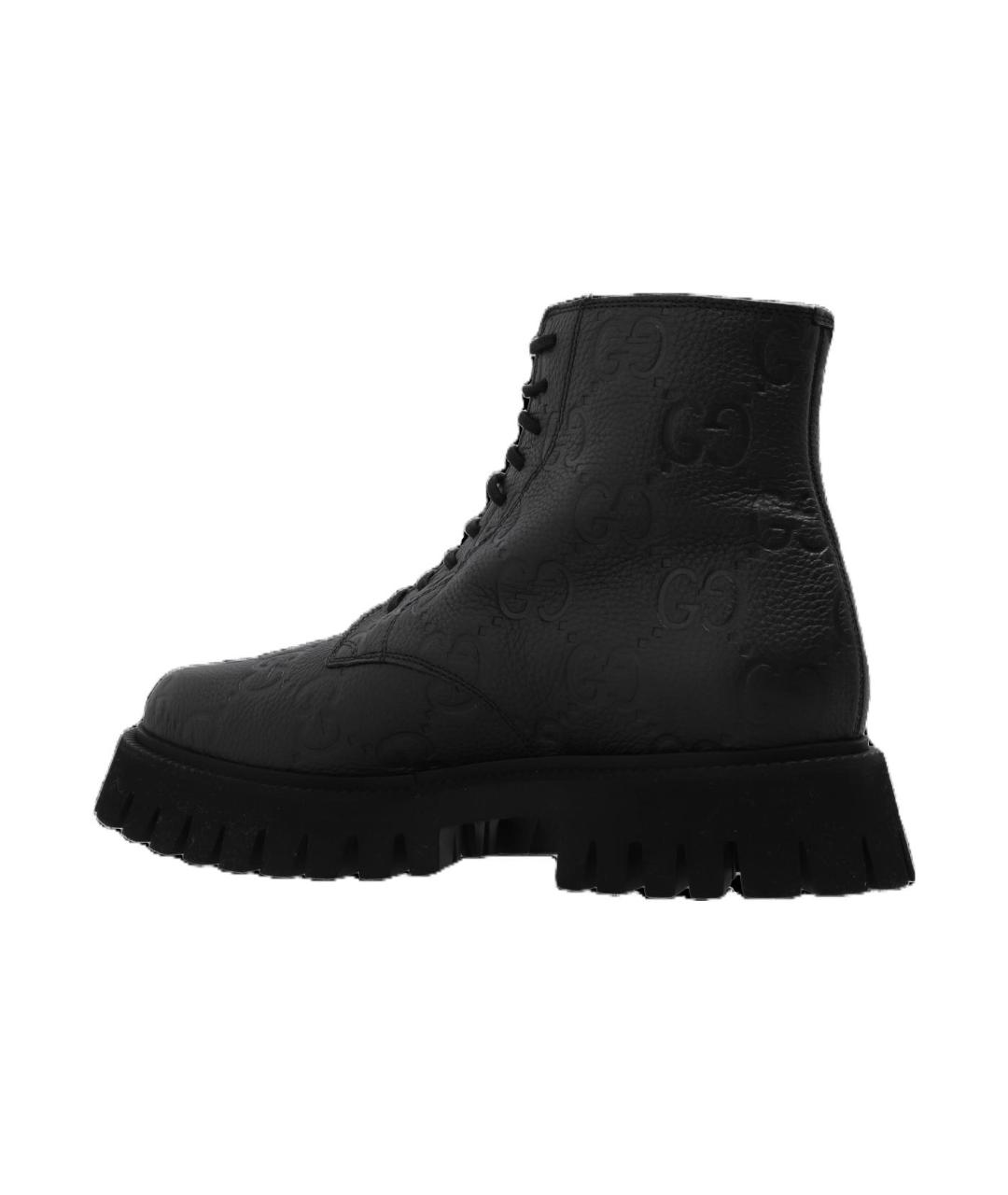GUCCI Кожаные высокие ботинки, фото 4