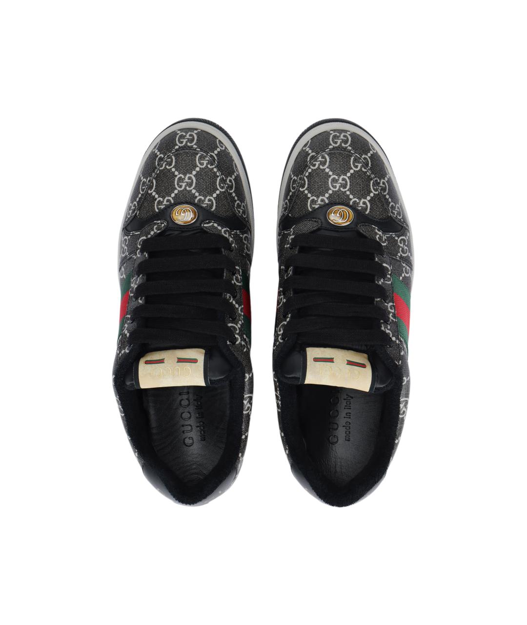 GUCCI Мульти текстильные низкие кроссовки / кеды, фото 3