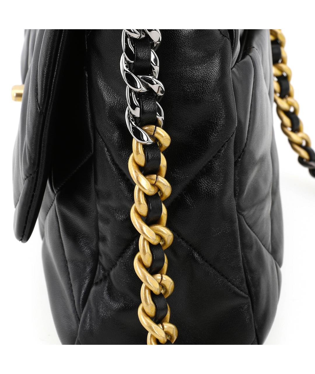 CHANEL Черная кожаная сумка через плечо, фото 5