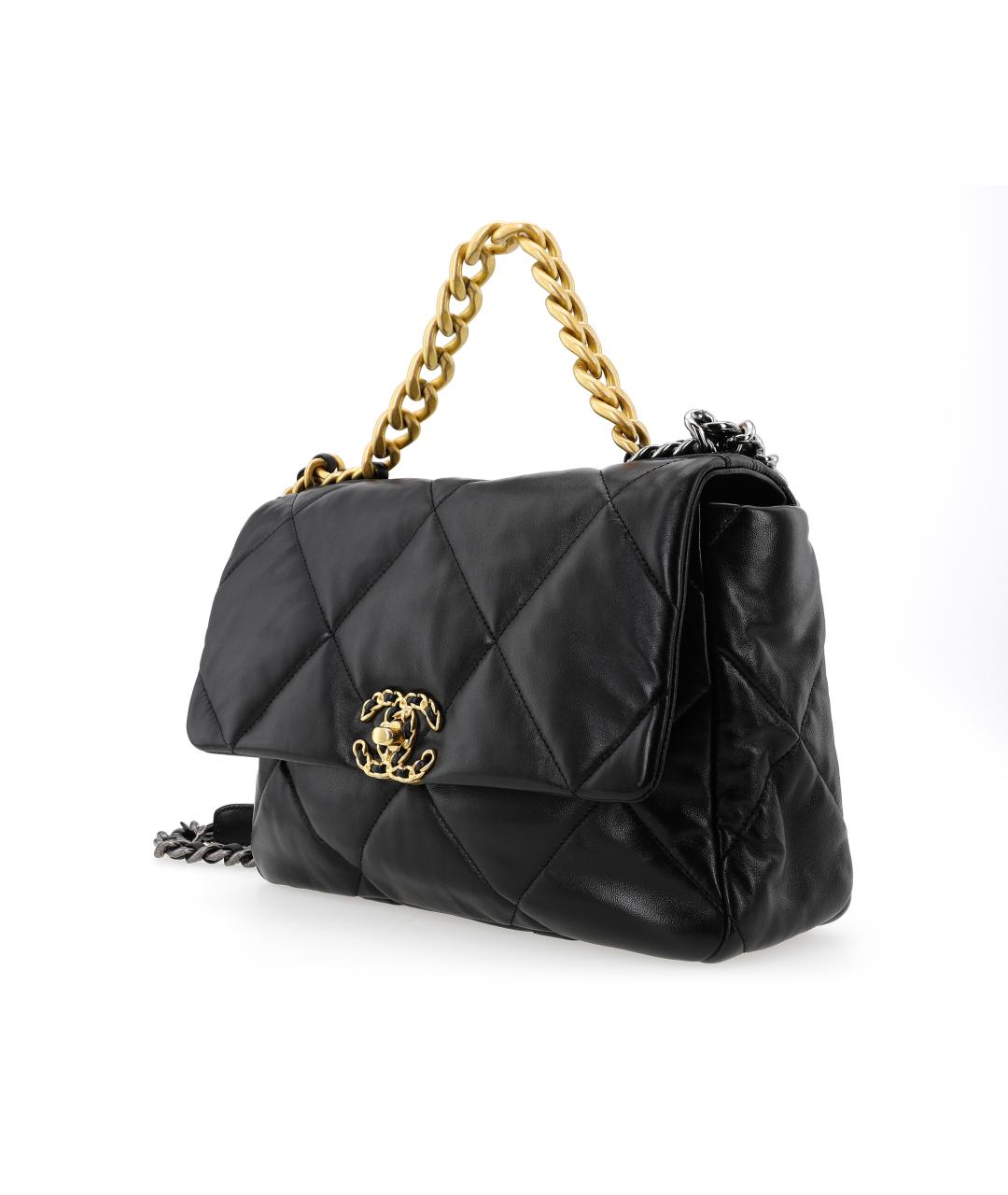 CHANEL Черная кожаная сумка через плечо, фото 2