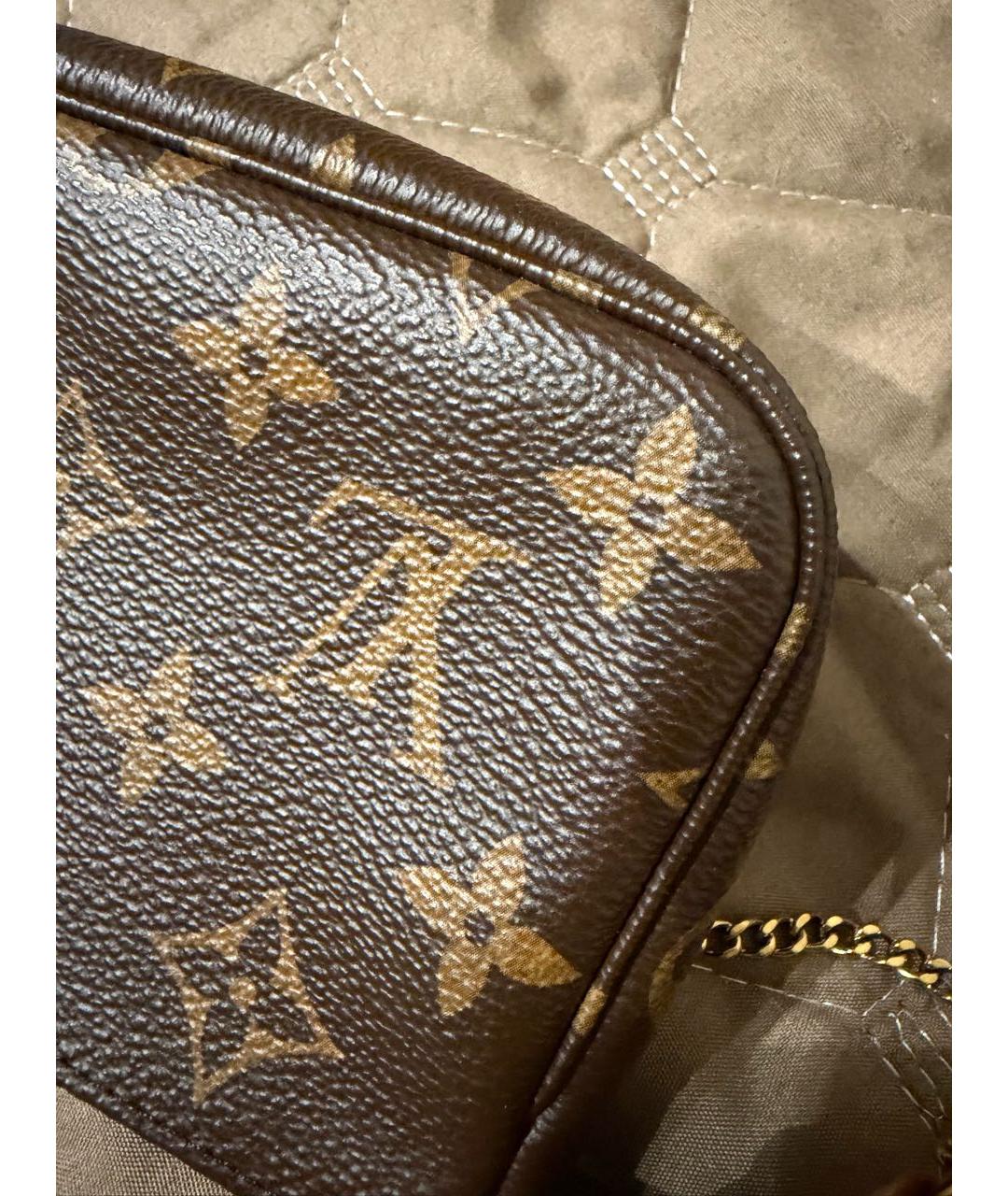 LOUIS VUITTON Коричневая сумка с короткими ручками, фото 6