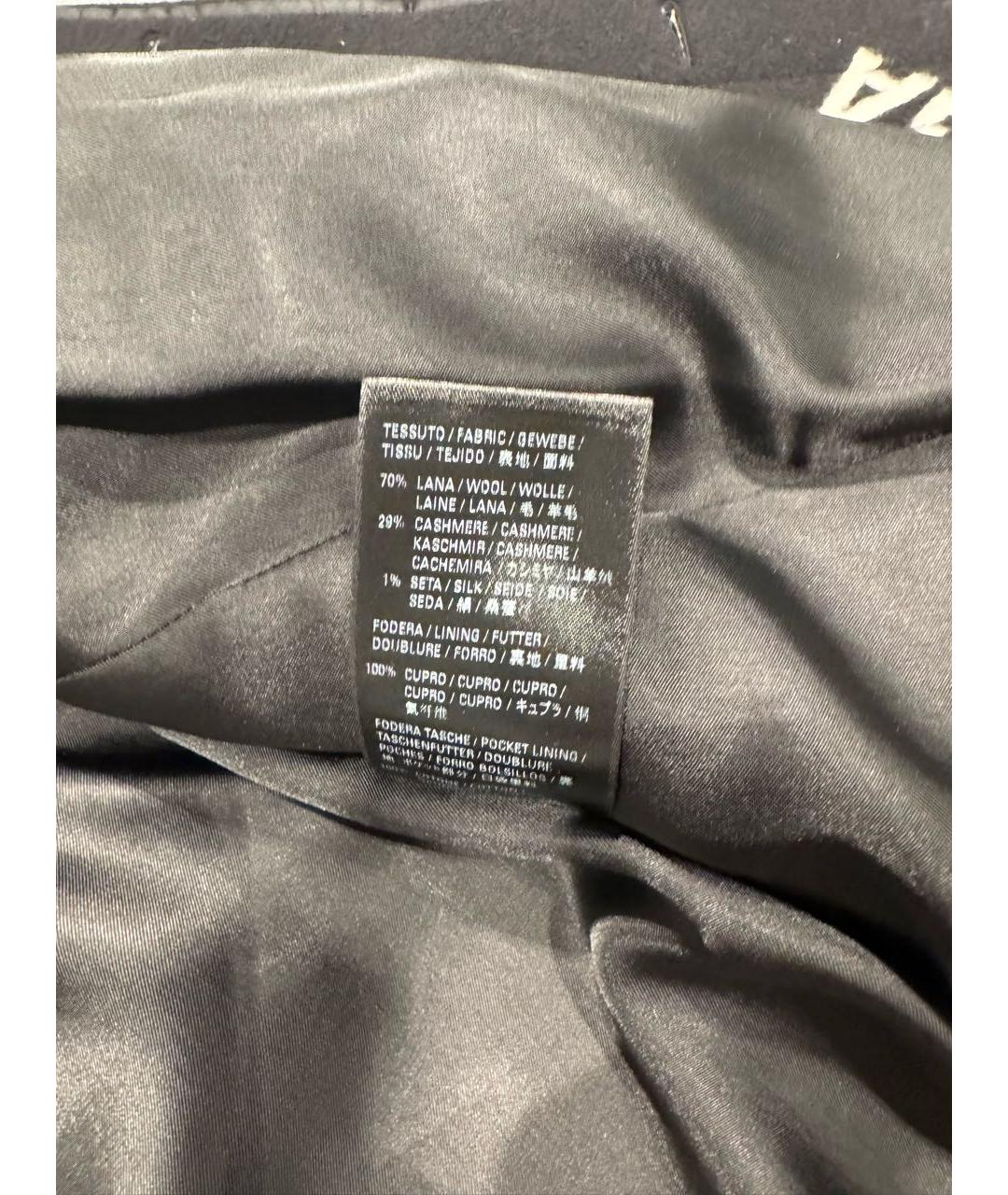 BALENCIAGA Черное шерстяное пальто, фото 3