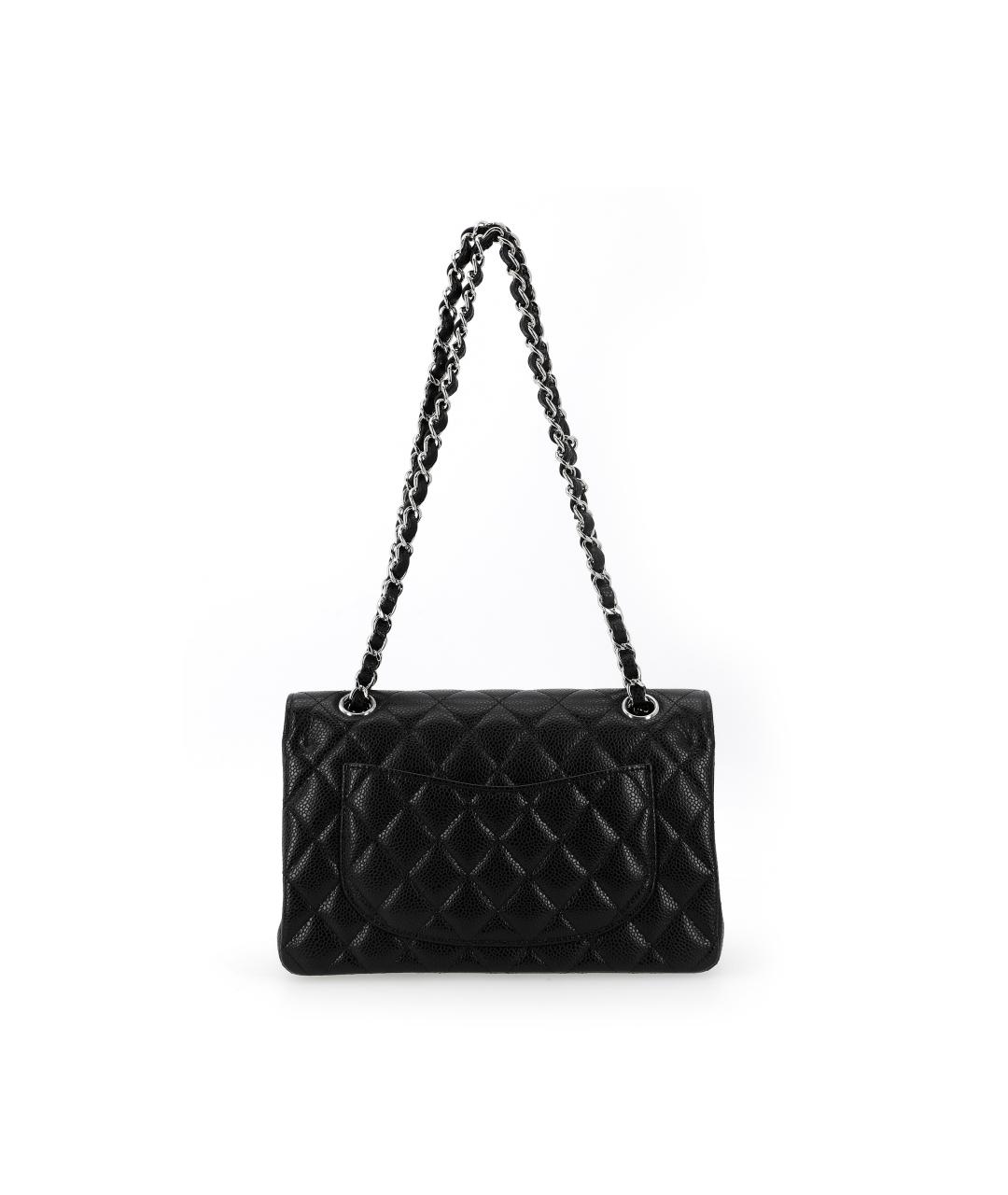 CHANEL Черная кожаная сумка через плечо, фото 6