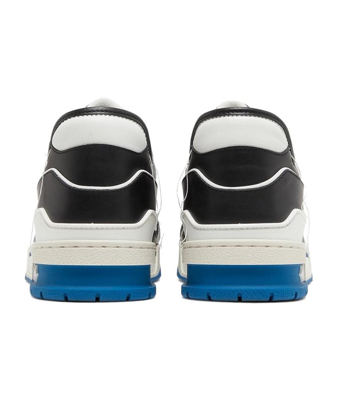 LOUIS VUITTON Черные кожаные низкие кроссовки / кеды, фото 4