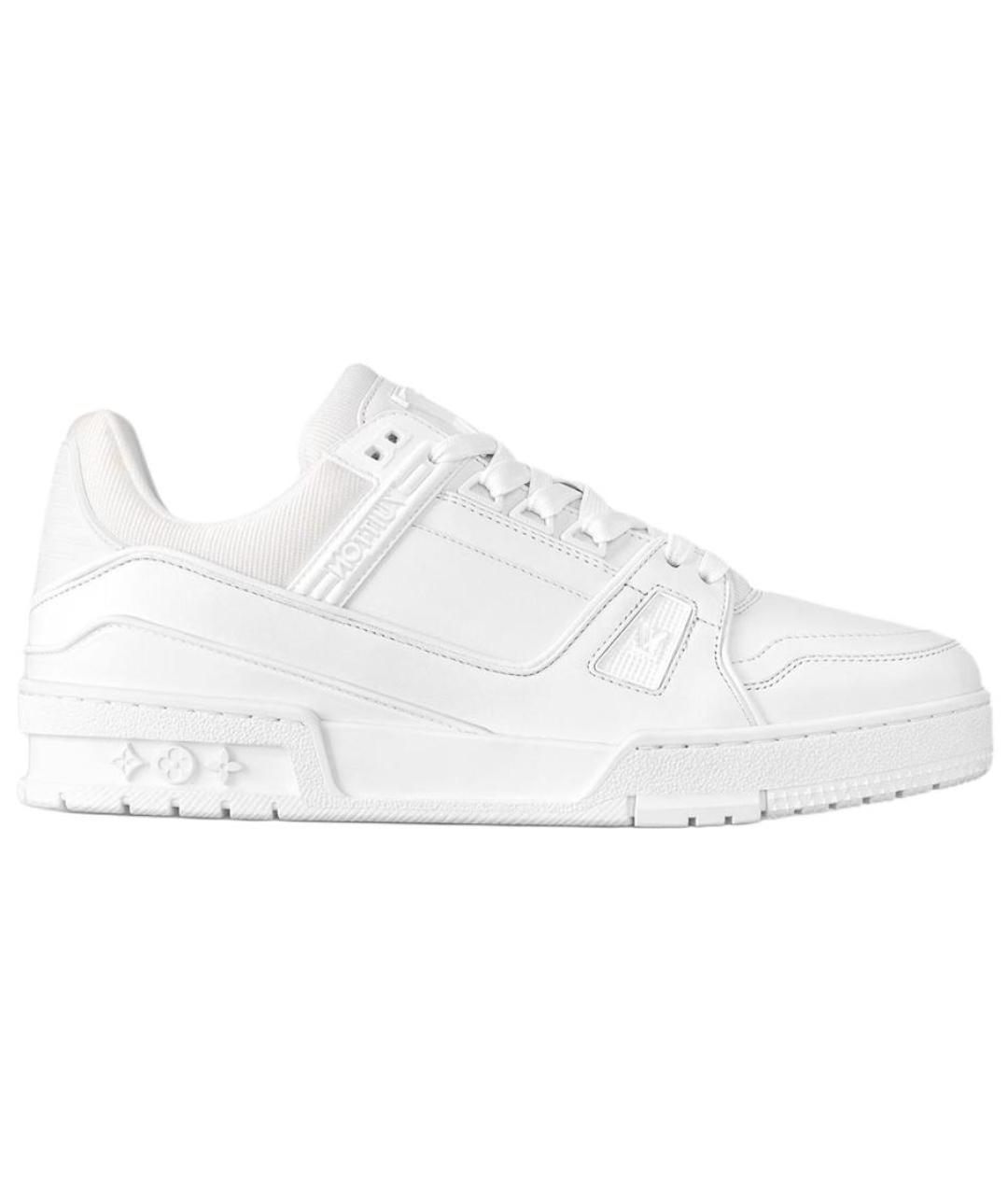 LOUIS VUITTON Белые кожаные кроссовки, фото 1