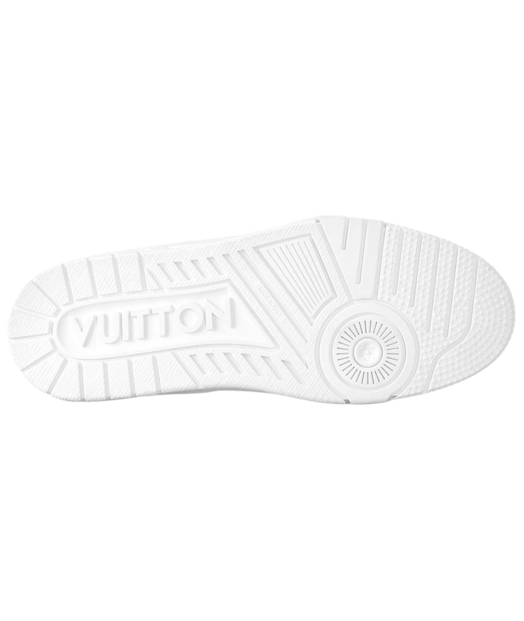 LOUIS VUITTON Белые кожаные кроссовки, фото 5