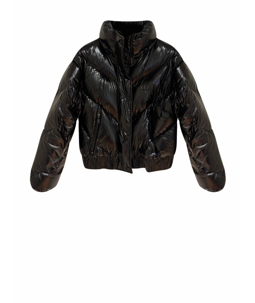 KARL LAGERFELD Черный полиамидовый пуховик, фото 1