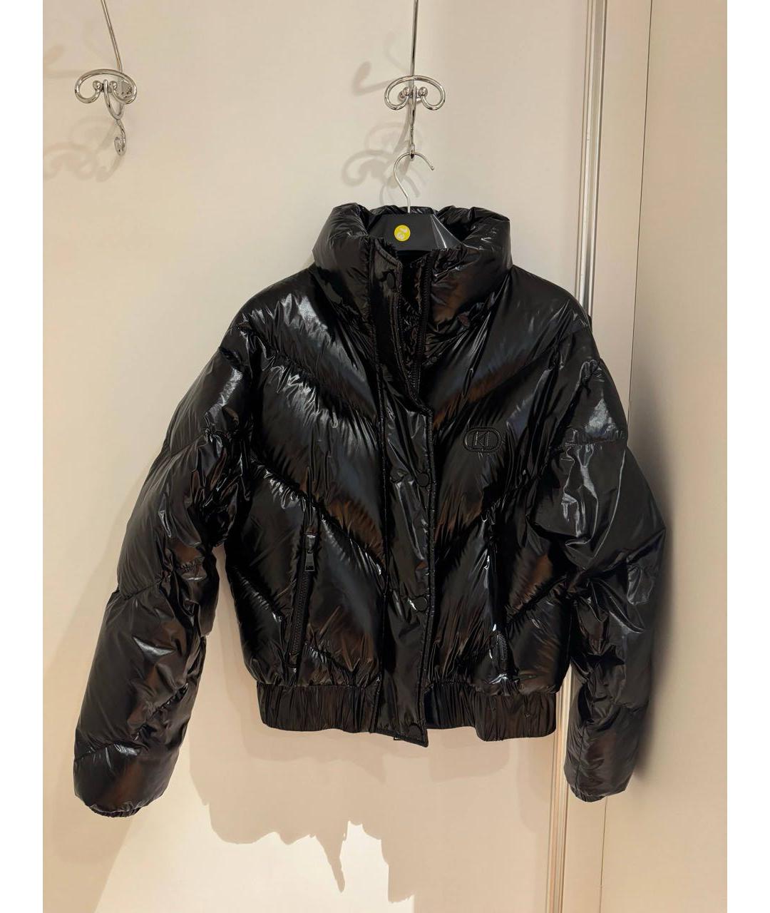 KARL LAGERFELD Черный полиамидовый пуховик, фото 6