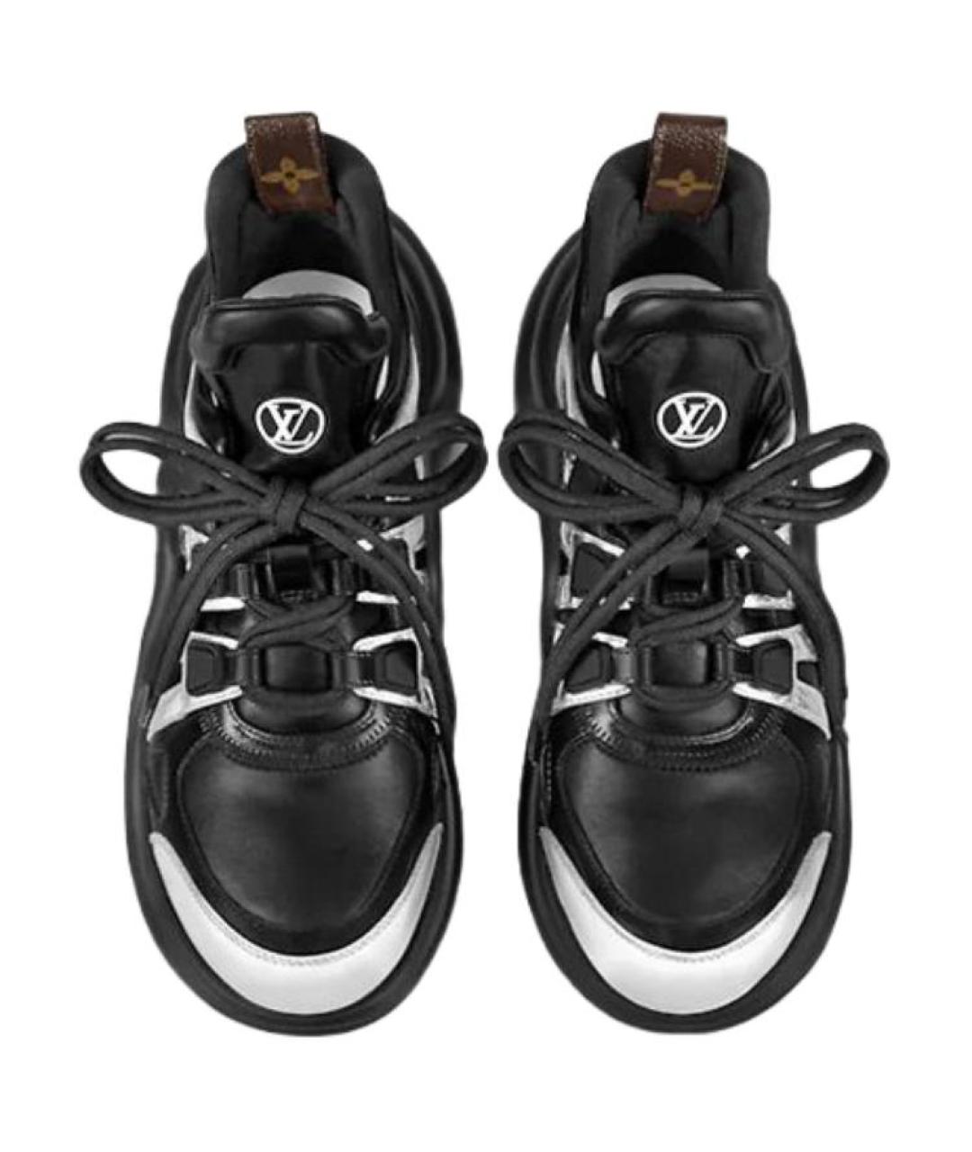 LOUIS VUITTON Черные кроссовки, фото 4