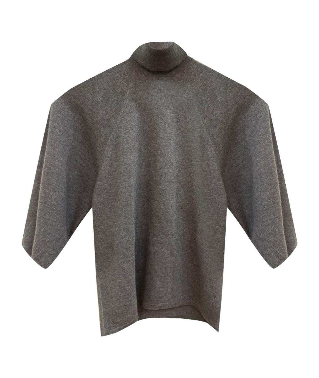 JIL SANDER Антрацитовый кашемировый джемпер / свитер, фото 6