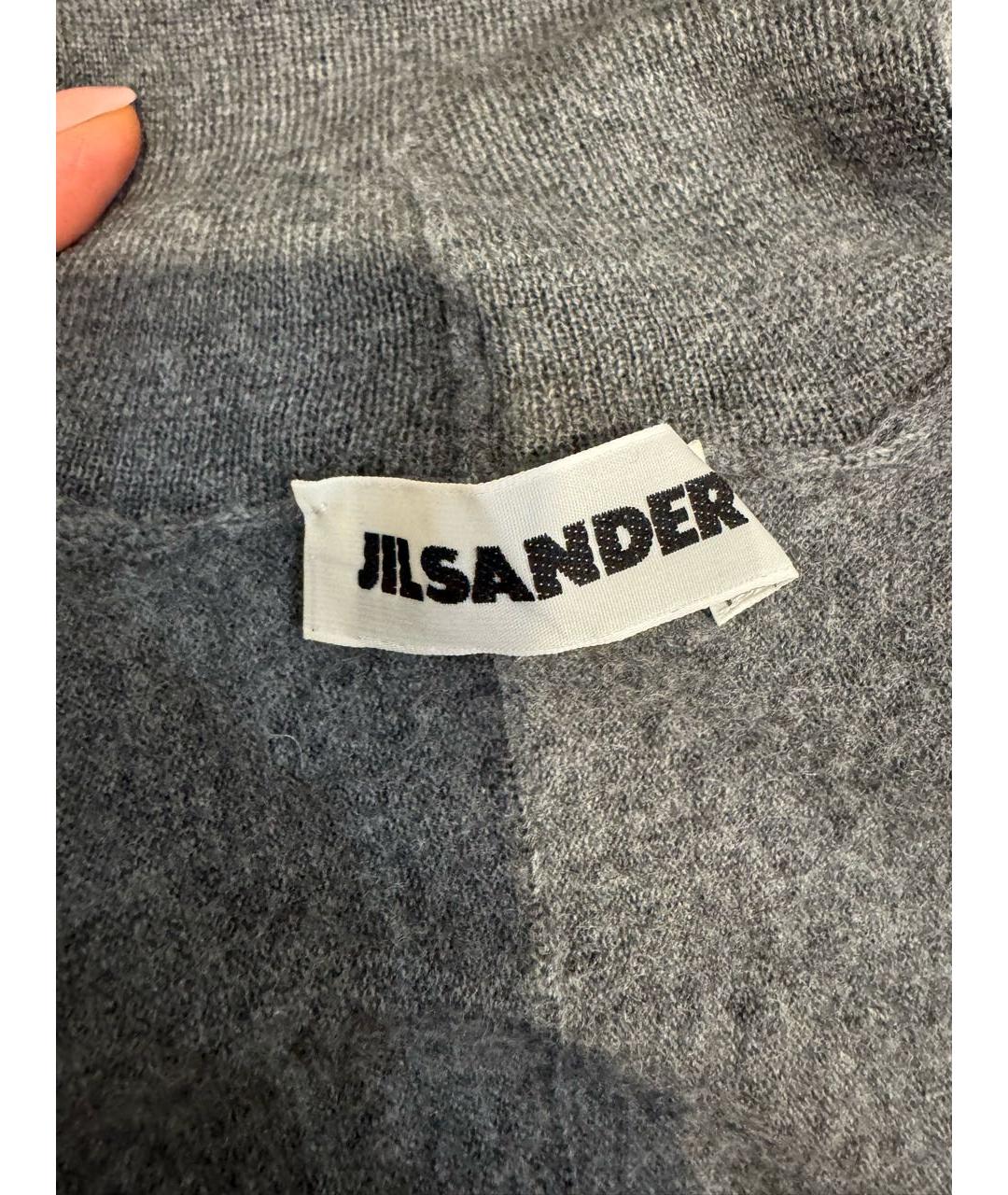 JIL SANDER Антрацитовый кашемировый джемпер / свитер, фото 3