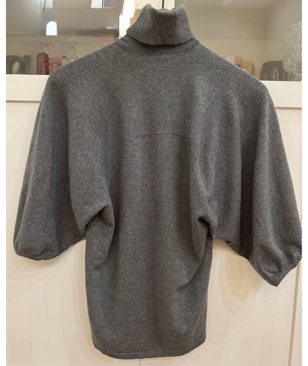 JIL SANDER Антрацитовый кашемировый джемпер / свитер, фото 2