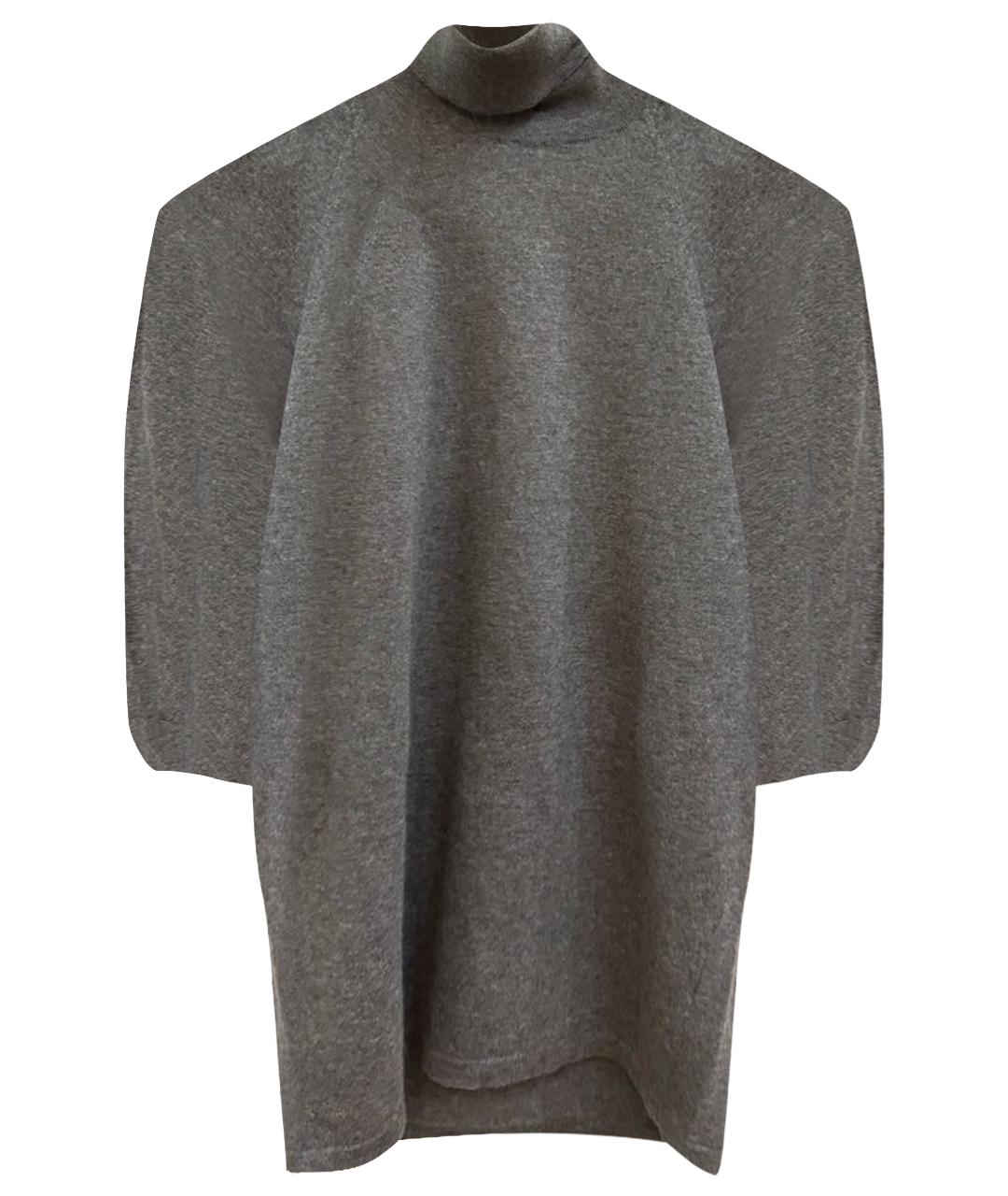 JIL SANDER Антрацитовый кашемировый джемпер / свитер, фото 1