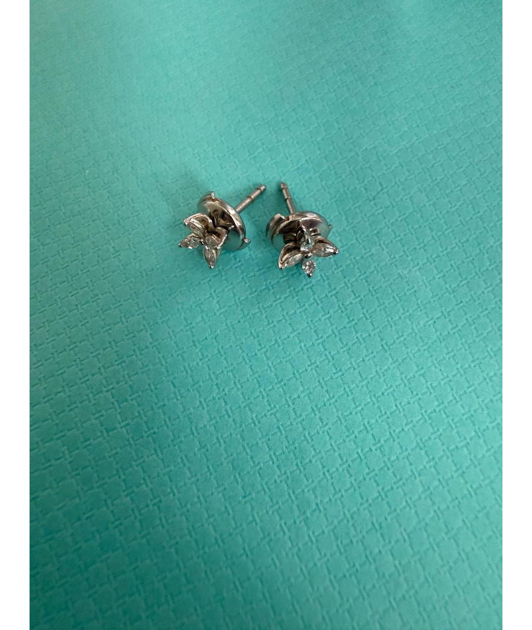 TIFFANY&CO Серебряные платиновые серьги, фото 2
