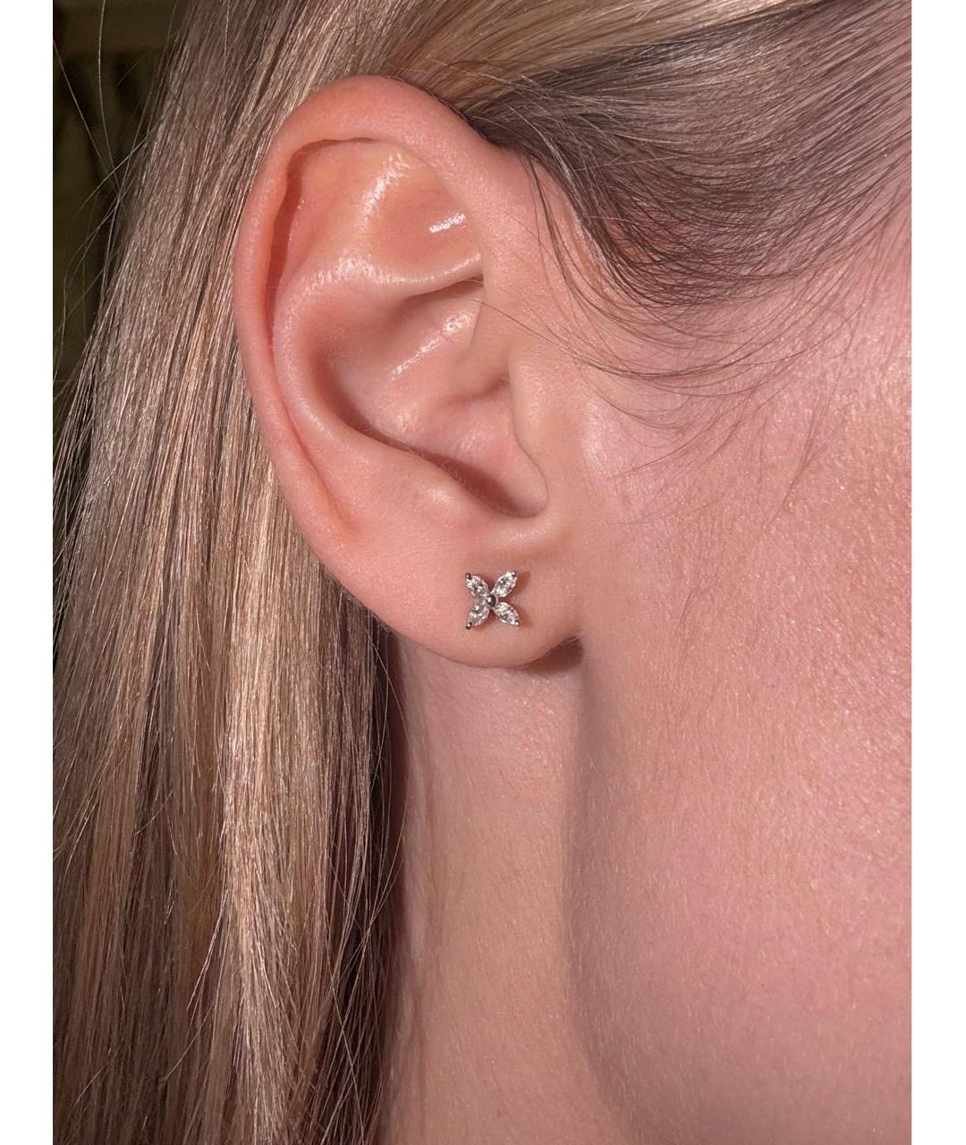 TIFFANY&CO Серебряные платиновые серьги, фото 4