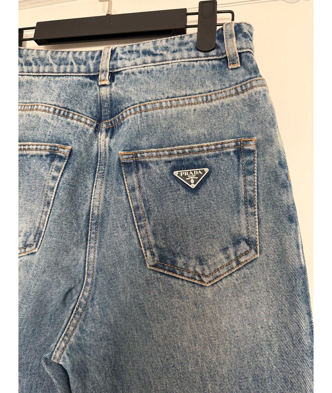 PRADA Синие прямые джинсы, фото 4